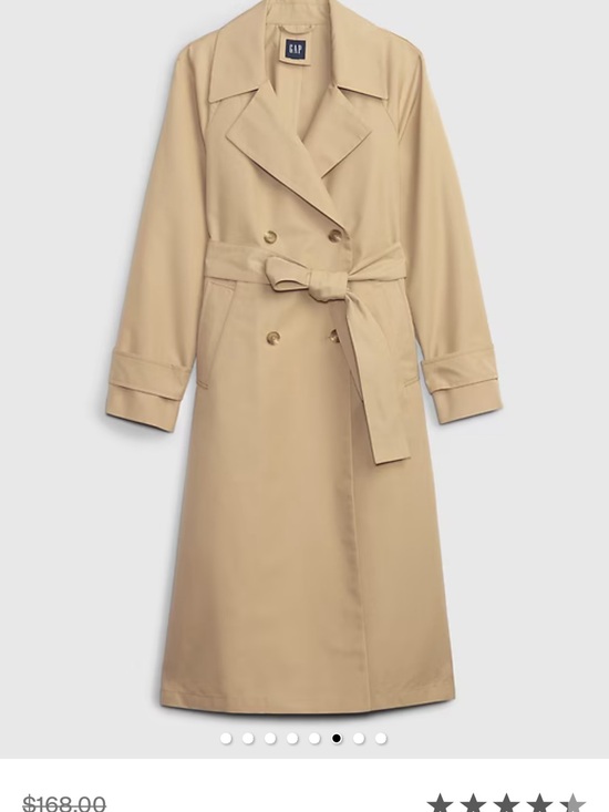 GAP Jackets & Blazers - GAP Women's Beige Double-Breasted Trench Coat